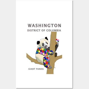 Washington, District of Columbia, Giant Panda, Love, Valentines Day, State, Heart, Home Posters and Art